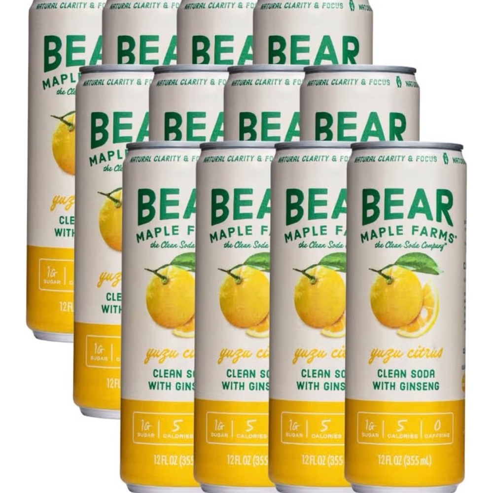Yuzu Citrus Clean Soda with Ginseng - Pack of 8
